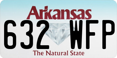 AR license plate 632WFP