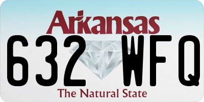 AR license plate 632WFQ