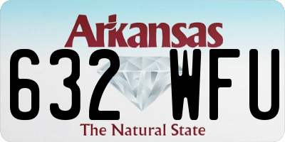 AR license plate 632WFU