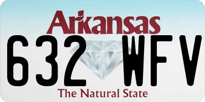 AR license plate 632WFV