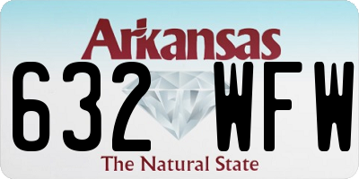AR license plate 632WFW