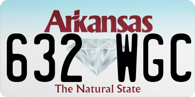 AR license plate 632WGC