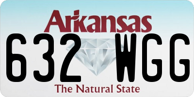 AR license plate 632WGG