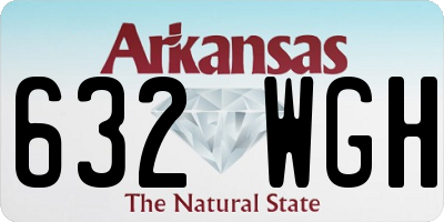 AR license plate 632WGH