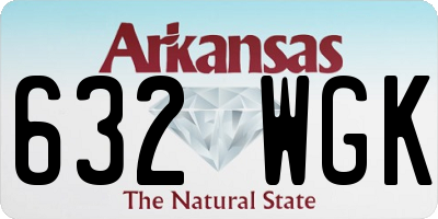 AR license plate 632WGK