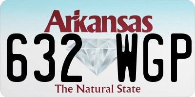 AR license plate 632WGP