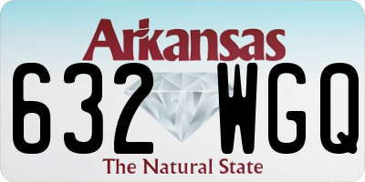 AR license plate 632WGQ