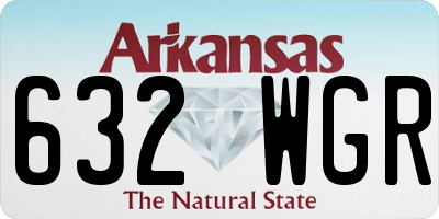 AR license plate 632WGR