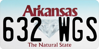 AR license plate 632WGS