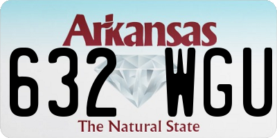AR license plate 632WGU