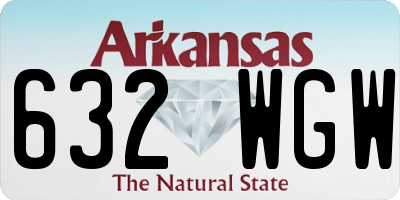 AR license plate 632WGW