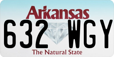 AR license plate 632WGY