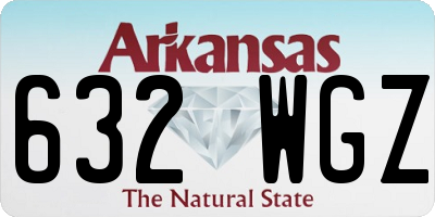 AR license plate 632WGZ