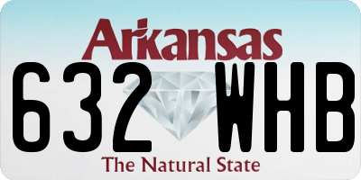 AR license plate 632WHB