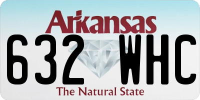 AR license plate 632WHC
