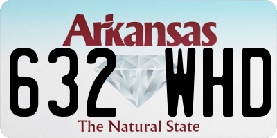 AR license plate 632WHD