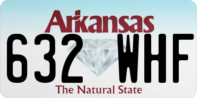 AR license plate 632WHF