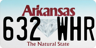 AR license plate 632WHR