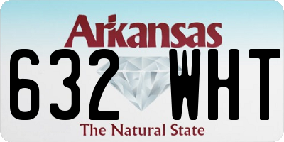 AR license plate 632WHT