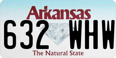 AR license plate 632WHW