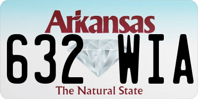 AR license plate 632WIA