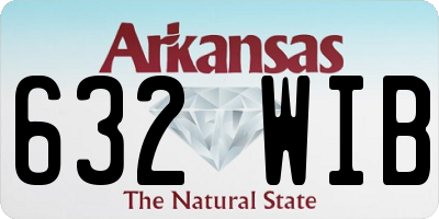 AR license plate 632WIB