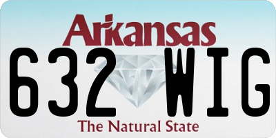 AR license plate 632WIG