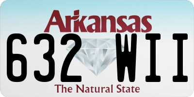 AR license plate 632WII