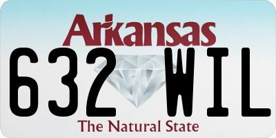 AR license plate 632WIL