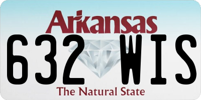 AR license plate 632WIS