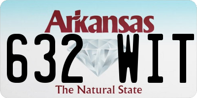 AR license plate 632WIT