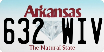 AR license plate 632WIV