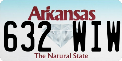 AR license plate 632WIW