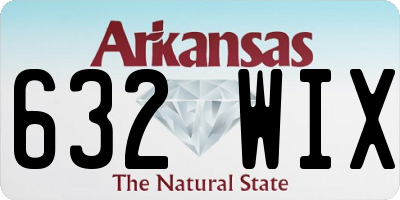 AR license plate 632WIX