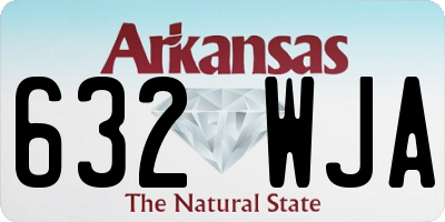 AR license plate 632WJA