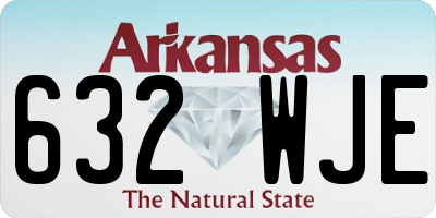 AR license plate 632WJE