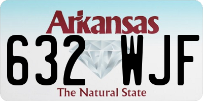 AR license plate 632WJF