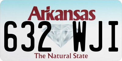 AR license plate 632WJI
