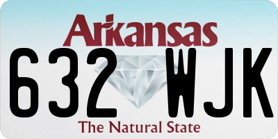 AR license plate 632WJK