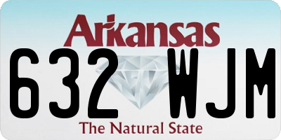 AR license plate 632WJM