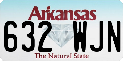 AR license plate 632WJN