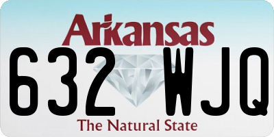 AR license plate 632WJQ