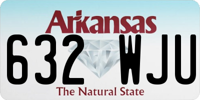AR license plate 632WJU