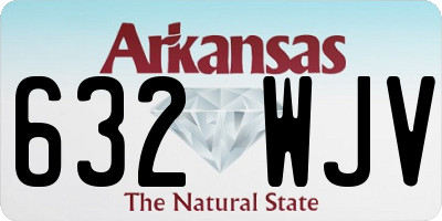 AR license plate 632WJV