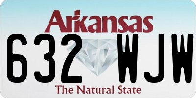AR license plate 632WJW