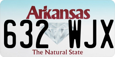 AR license plate 632WJX