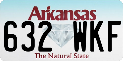 AR license plate 632WKF
