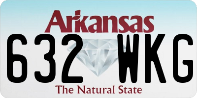 AR license plate 632WKG