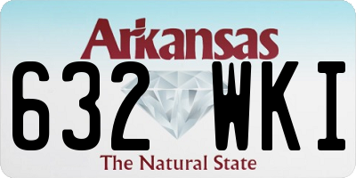 AR license plate 632WKI