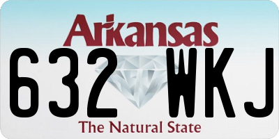 AR license plate 632WKJ